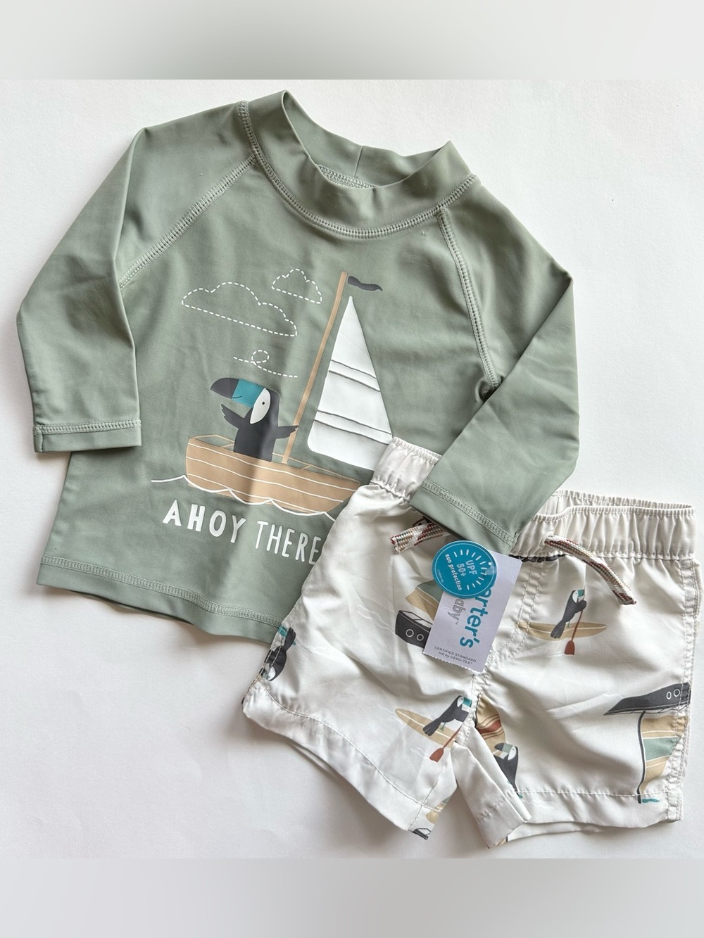 Carter’s Swim Shorts and Long Sleeve Swim Shirt